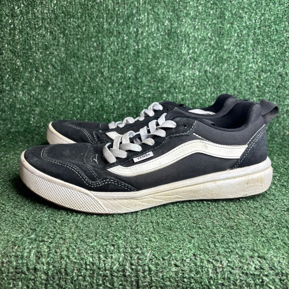 Vans UltraRange EXP Suede Canvas Skate Streetwear Sneakers Black Mens Size 9.0